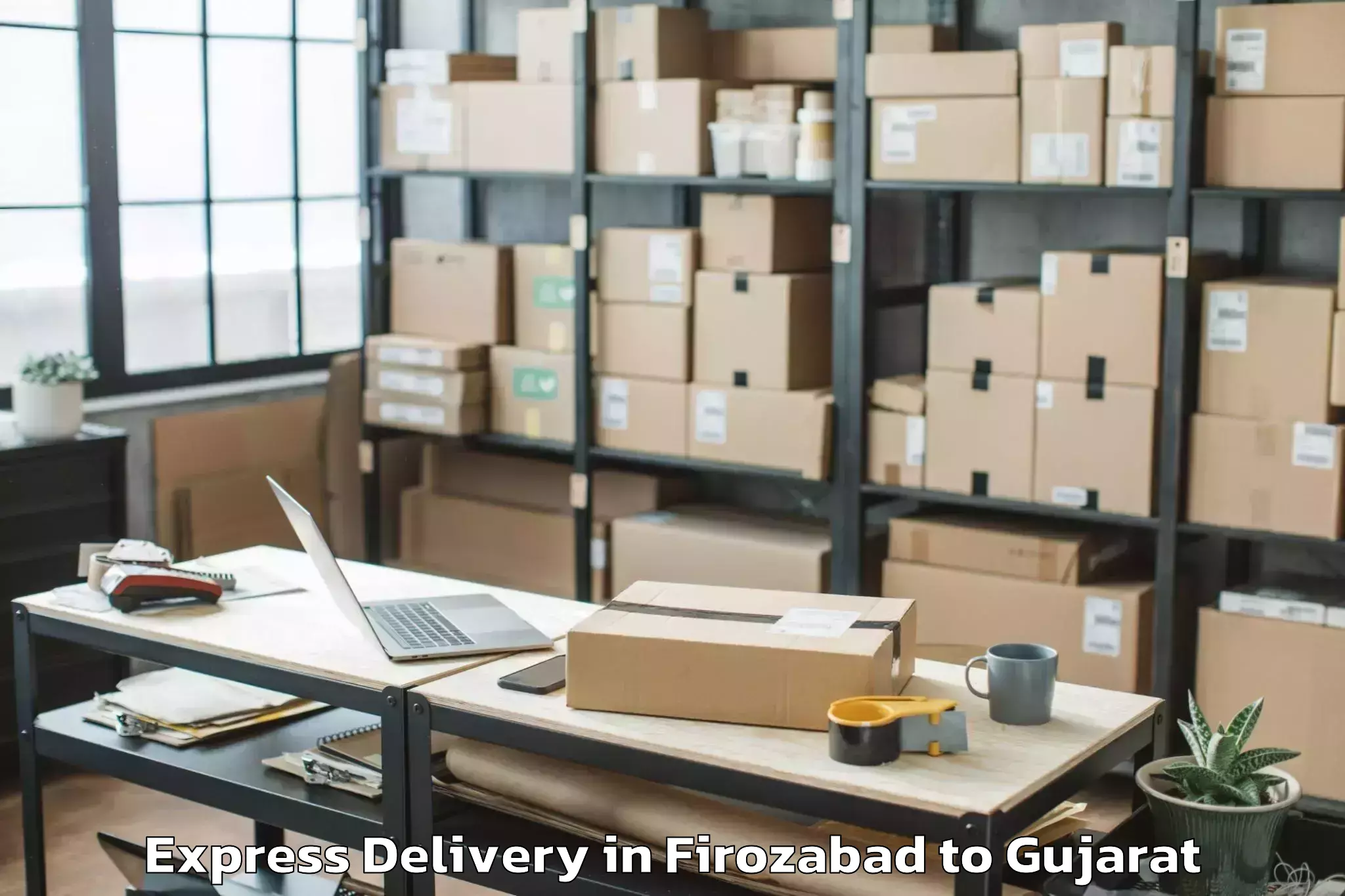 Comprehensive Firozabad to Botad Express Delivery